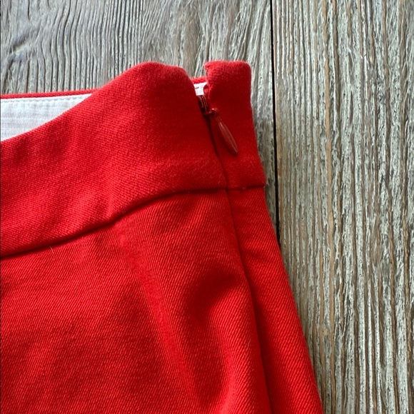 J Crew Minnie Stretch Trousers Red Pants 14 Women - Picture 3 of 12